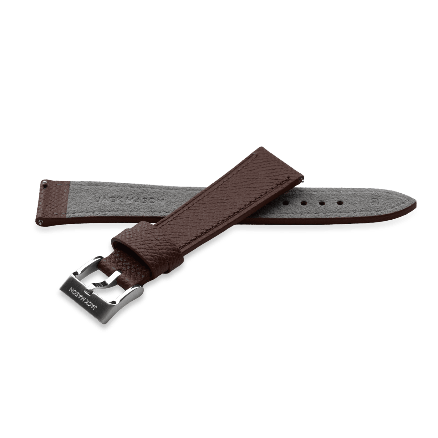 20mm Epsom Dark Brown Strap – Jack Mason