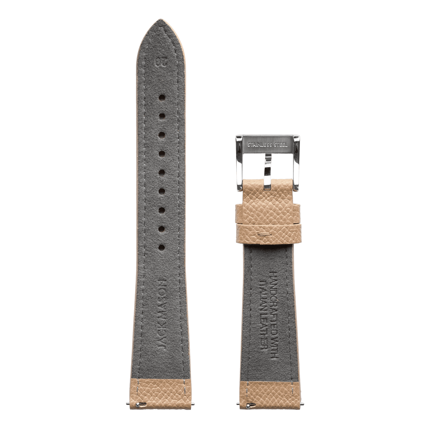 20mm Epsom Natural Strap – Jack Mason