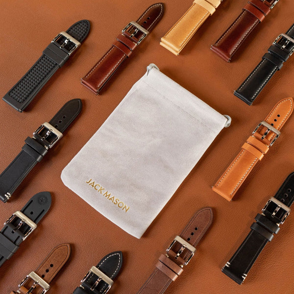 22mm Black Military Style Strap – Jack Mason - Main Image