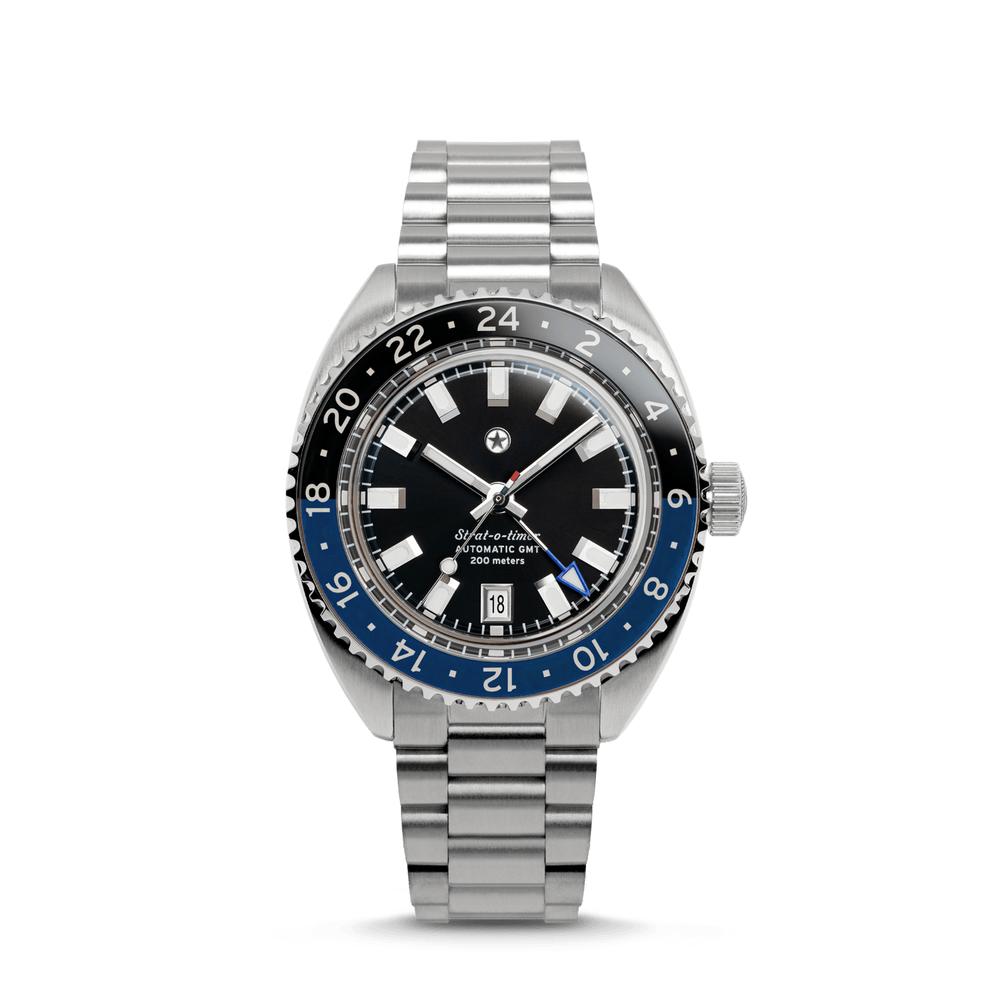 Strat-o-timer GMT: Dark Night (Sapphire Bezel)