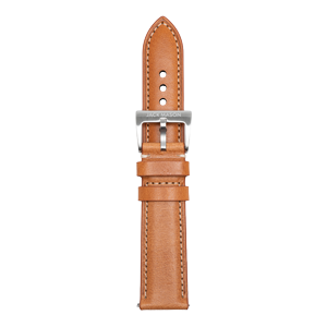 20mm Stitched Tan Leather Strap Jack Mason