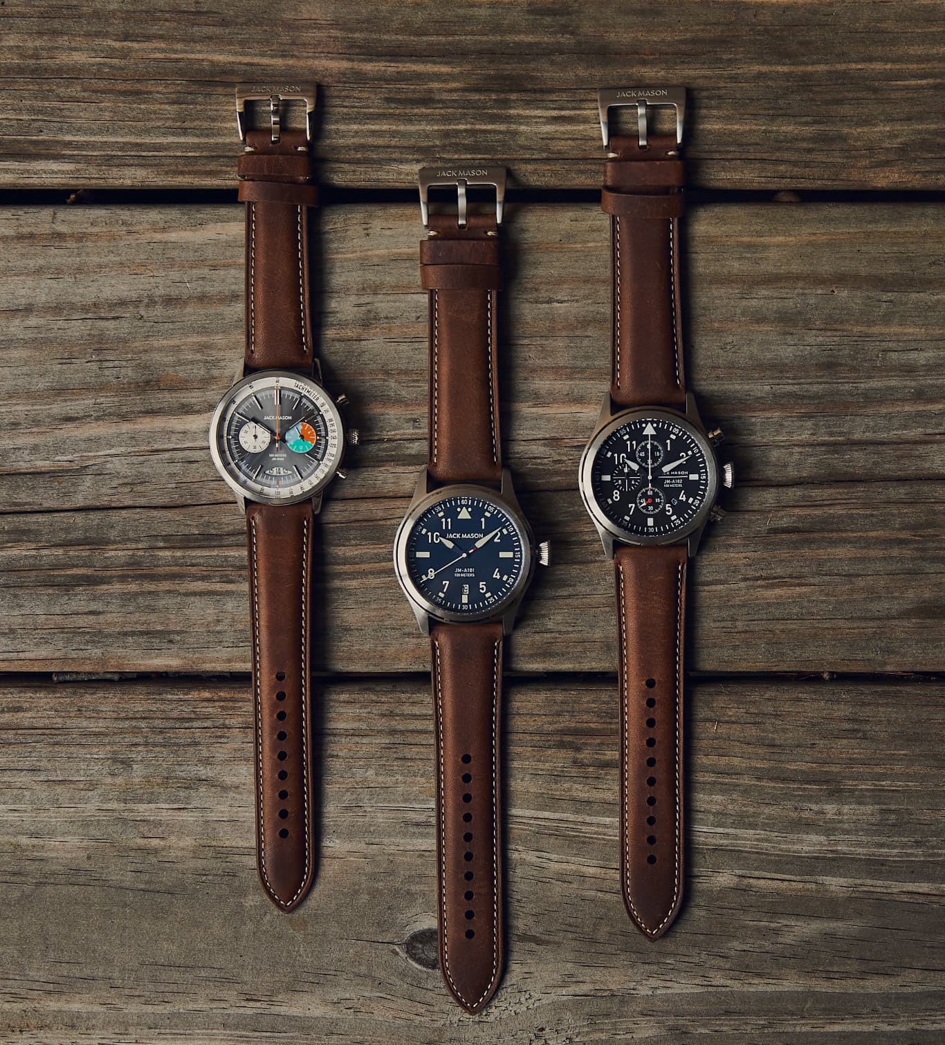 Moore & Giles Strap on Jack Mason Watches