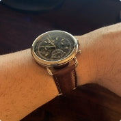 A watch on a person's wrist